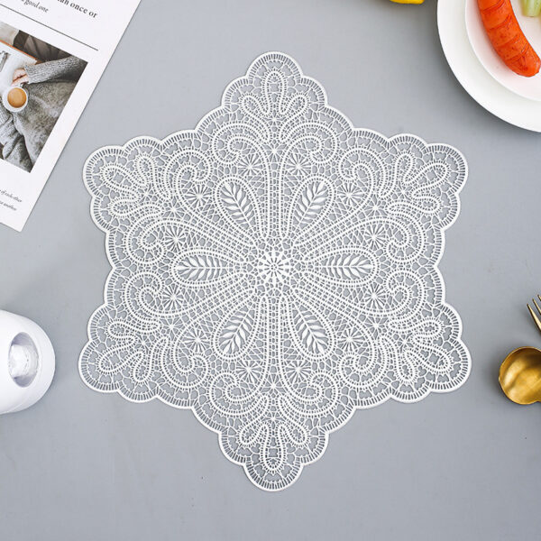 O1CN010TM90r2Mctgttcnw9_2213287129849-0-cib Wholesale PVC Snowflake Placemat Coaster Heat Insulation Pad