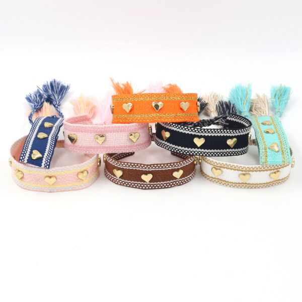 Wholesale Hand Woven Tassel Polyester Bracelet