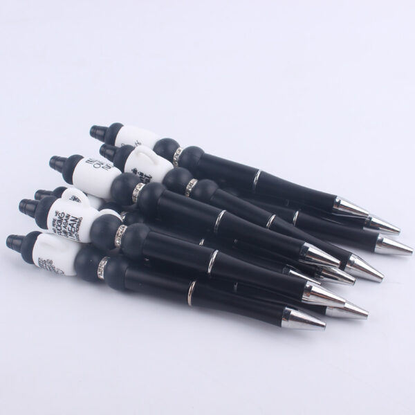 Wholesale Handmade Bead Pen Cartoon Cup Silicone Ballpoint Pen