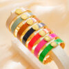 Wholesale Colorful Enamel Titanium Steel Bracelet