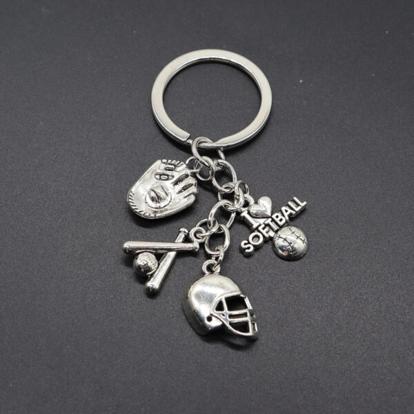 Wholesale Sports Basketball Tennis Ice Hockey Weightlifting Gymnastics Keychains