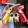 O1CN010YsGw02Bkiaht0Bxi_2210259538377-0-cib Wholesale Cartoon Waving Astronaut Soft Rubber Keychains