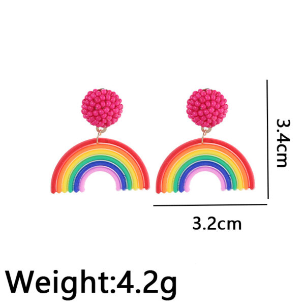 O1CN010Z156e24GlQhxxzgf_3880997364-0-cib Wholesale Rainbow Rice Beads Earrings