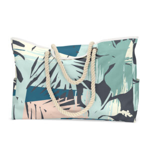 Beach bag-leaves silhouette / Large