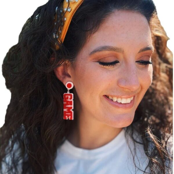 O1CN010ZRv391ZFcay5t804_1794553165-0-cib Wholesale Acrylic Rugby GAME DAY Earrings