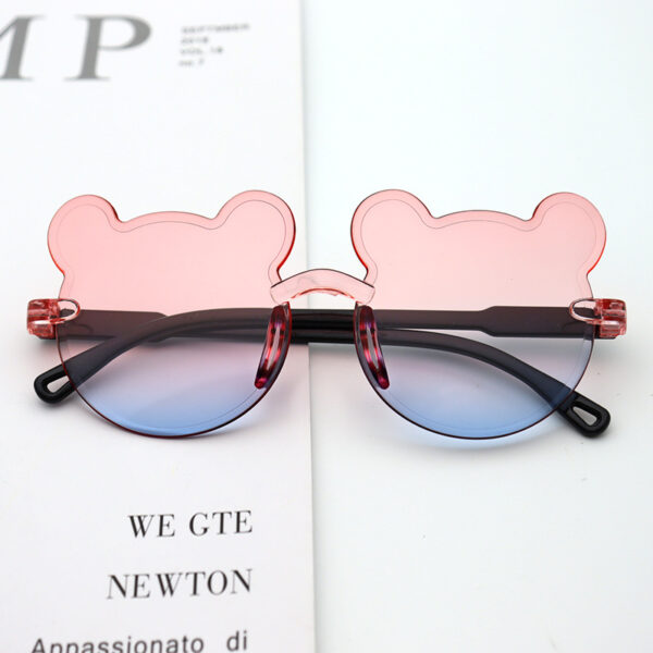 Wholesale Resin Bear One-piece Frame Children's Sunglasses