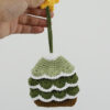 Wholesale Handmade Yarn Christmas Tree Hand Knitted Key Bag