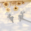 Wholesale Copper Deer Earrings with Diamonds