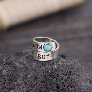 O1CN010d9Ya41qyMXZAiXYo__2206372095564-0-cib Wholesale Alloy Western Inlaid Turquoise Alloy Open Ring