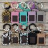 Wholesale Leopard Print Cow Print Western Style Card Holder Silicone Beaded Wrist Keychain