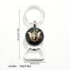 Wholesale Letter Butterfly Bottle Opener Time Gem Keychain