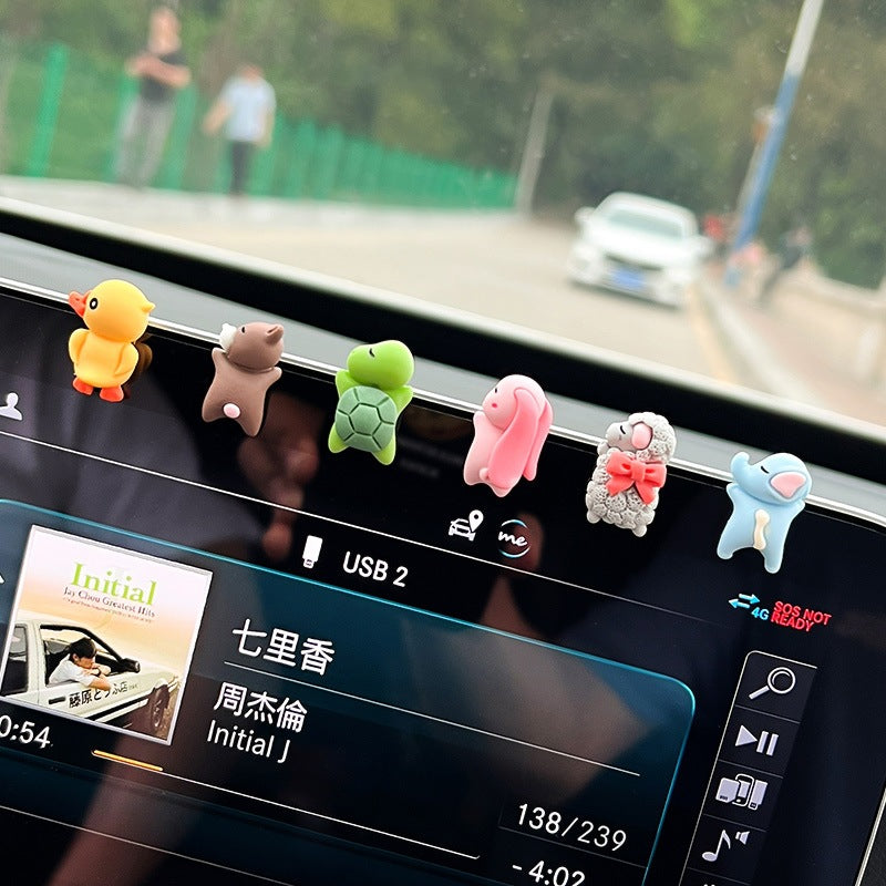 Wholesale of Car Center Console Car Rearview Mirror Plastic Small Decorations