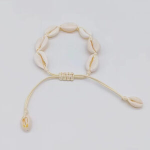 M White Rope Bracelet 7 Shell