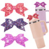 Wholesale Cup Pendant Accessories Glitter Bow Diy Ice Tyrant Cup