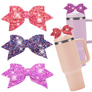 Wholesale Cup Pendant Accessories Glitter Bow Diy Ice Tyrant Cup