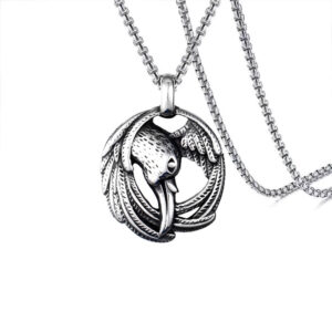 Bird + stainless steel chain