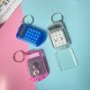 Wholesale Flip Transparent Calculator Mini Keychain