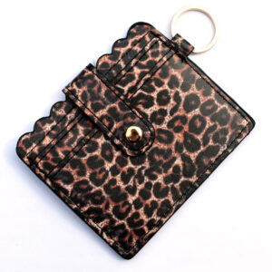 Red brown leopard print