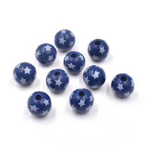 O1CN010ltEu21VTZtxSO4p6__2268362654-0-cib Wholesale Printed Pentagram Independence Day Wooden Beads
