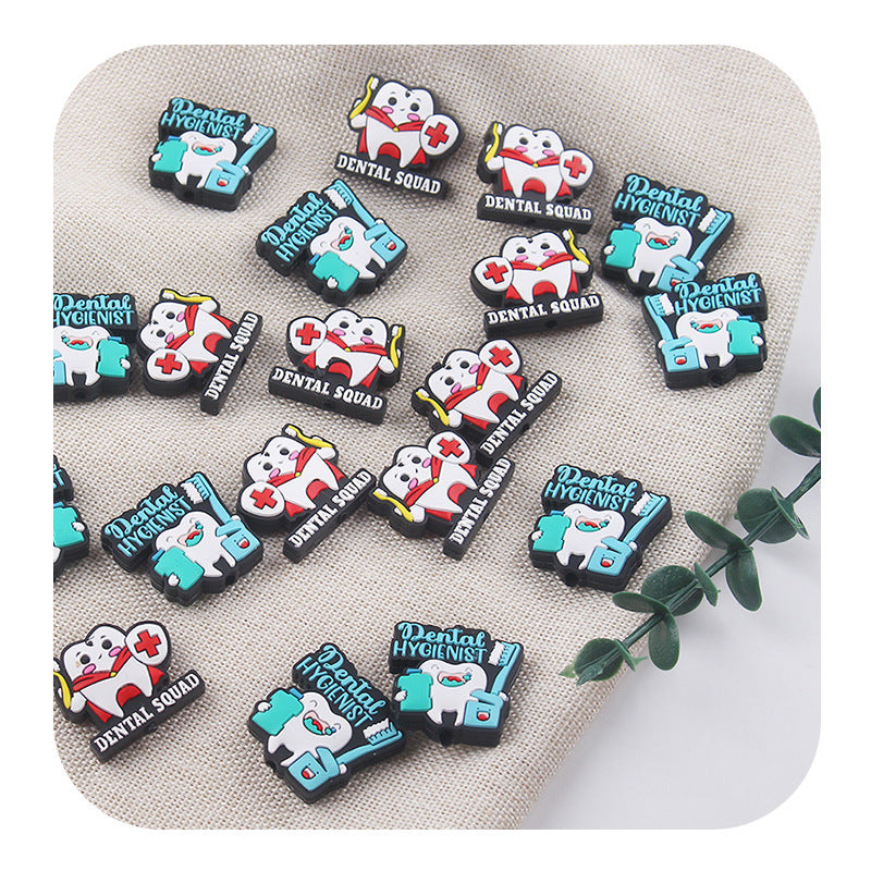 Wholesale Tooth Pattern Silicone Pearls