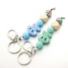 Wholesale Silicone Bead Charm Elephant Keychain