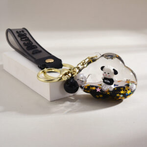 Clouds / Bear leather rope + bear pendant + Bell