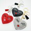 Wholesale Valentine's Day Creative Love Expression Hot Diamond Keychain