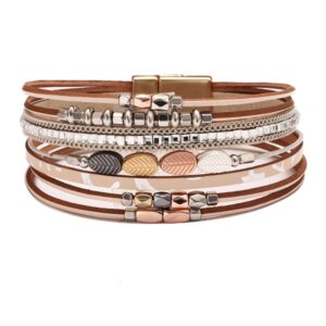 Bohemian braided leaf bracelet·2