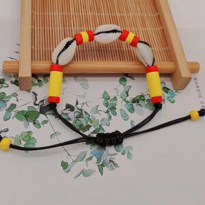 yellow red and black rope