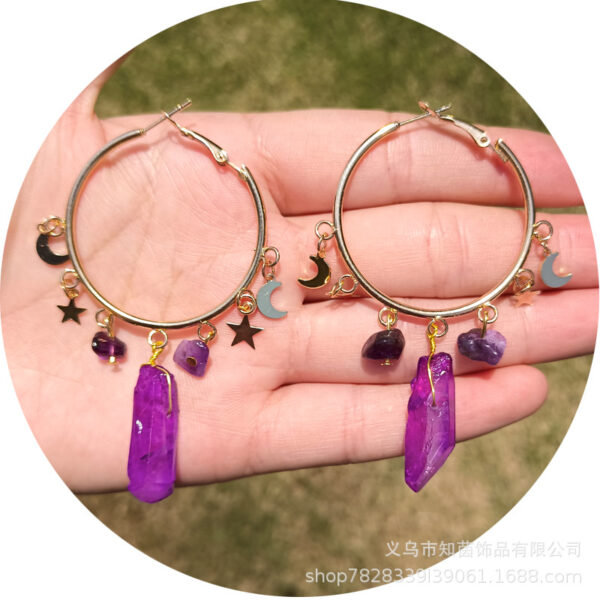 O1CN010vCQcO1iLPs9cxvmg_2213113774396-0-cib Wholesale Amethyst Alloy Earrings
