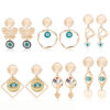 Wholesale Demon Eye Vintage Alloy Earrings