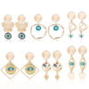 Wholesale Demon Eye Vintage Alloy Earrings