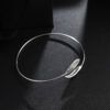 Wholesale Silver Plated Leaf Feather Copper Bracelet