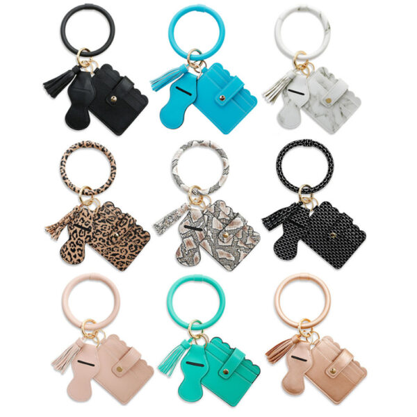 O1CN010x1aWJ1rUQ7jcRzSV_997085634-0-cib Wholesale PU Leather Tassel Wrist Keychain