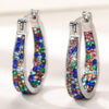 O1CN010xA67Y1TI0lNpK8tC__2206709272358-0-cib Wholesale Zirconia Inlaid Circular Alloy Earrings