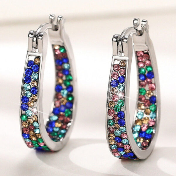 O1CN010xA67Y1TI0lNpK8tC__2206709272358-0-cib Wholesale Zirconia Inlaid Circular Alloy Earrings