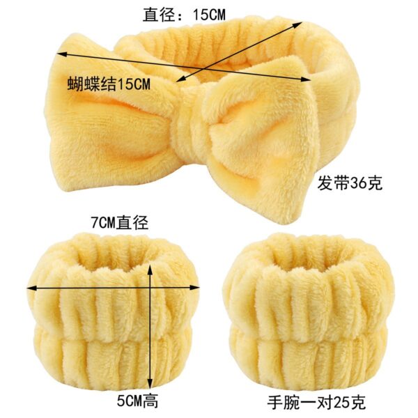 Wholesale Face Wash Waterproof Set Bow Knot Simple Fabric Headband