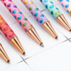 Wholesale Metal Glitter Love Heart Rotating Ballpoint Pen