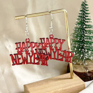 Red model silver ear hooks