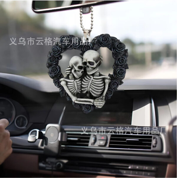 O1CN0115ZS0q24vz8b7XdEu_2215962867454-0-cib Wholesale New Love Skull Acrylic Car Pendant