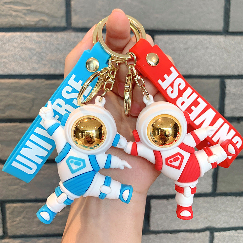 Wholesale Happy Astronaut Astronaut Silicone Keychain