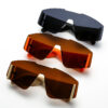 Wholesale PC Siamese Large Frame Wide Leg Sunglasses