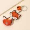 Wholesale PU Cotton Filled Bell Little Fox Keychain