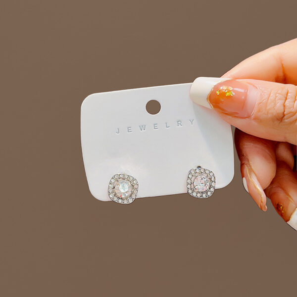 O1CN011ATMsW1onFgXIXLvX_2059265269-0-cib Wholesale Silver Needle Exquisite Square Micro-inlay Alloy arrings