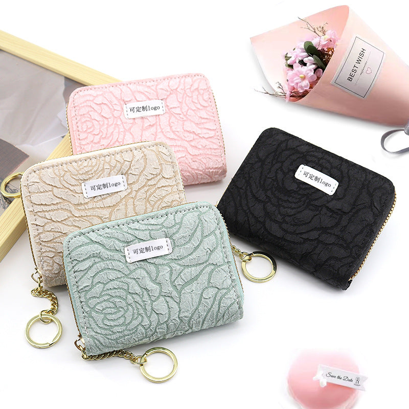 Wholesale Fabric, Large Capacity, Short Zipper, Zero Wallet