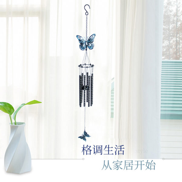 O1CN011DPe2D1uvqnfhHiyC_2204189676100-0-cib Wholesale Vintage Metal Wrought Iron Butterfly Wind Chime Engraved Decoration