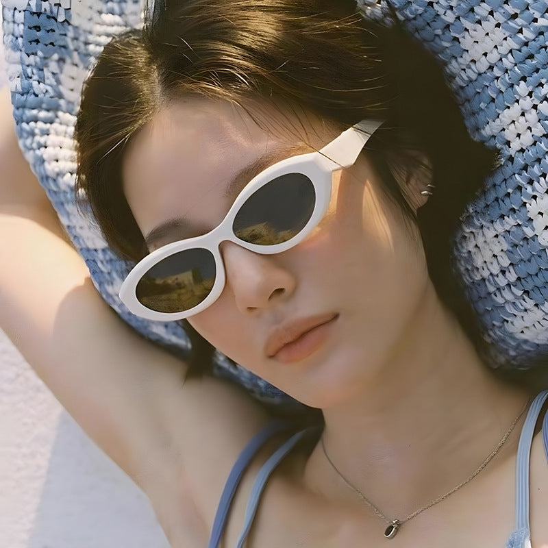 Wholesale Elliptical Small Frame PC Sunglasses