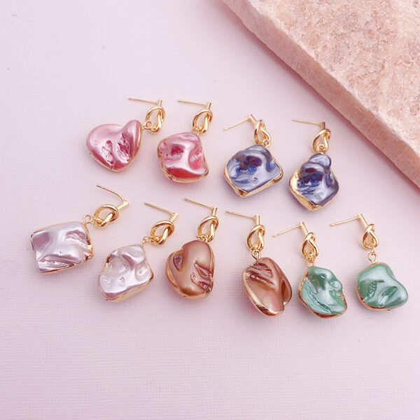 Wholesale Baroque Special Shape Pearl Earrings