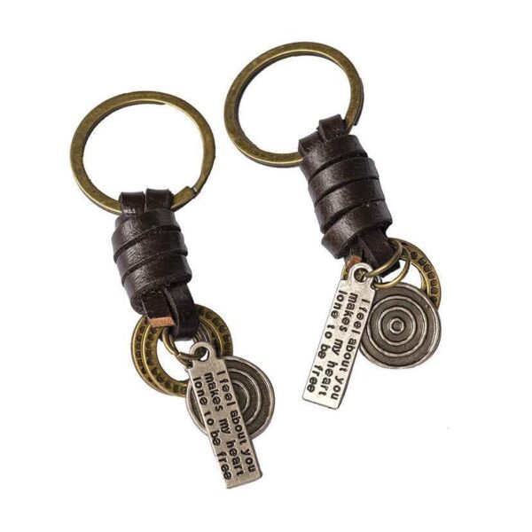Wholesale Hand Woven Cowhide Keychain