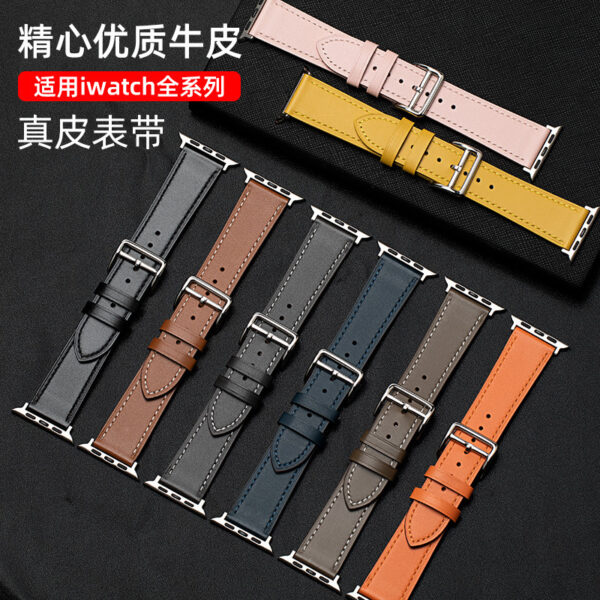 Wholesale Apple Watch Waterproof Single Loop Sports Cowhide Watch Strap